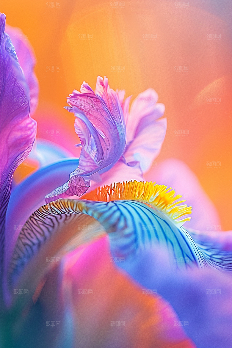 鸢尾花花卉自然素材