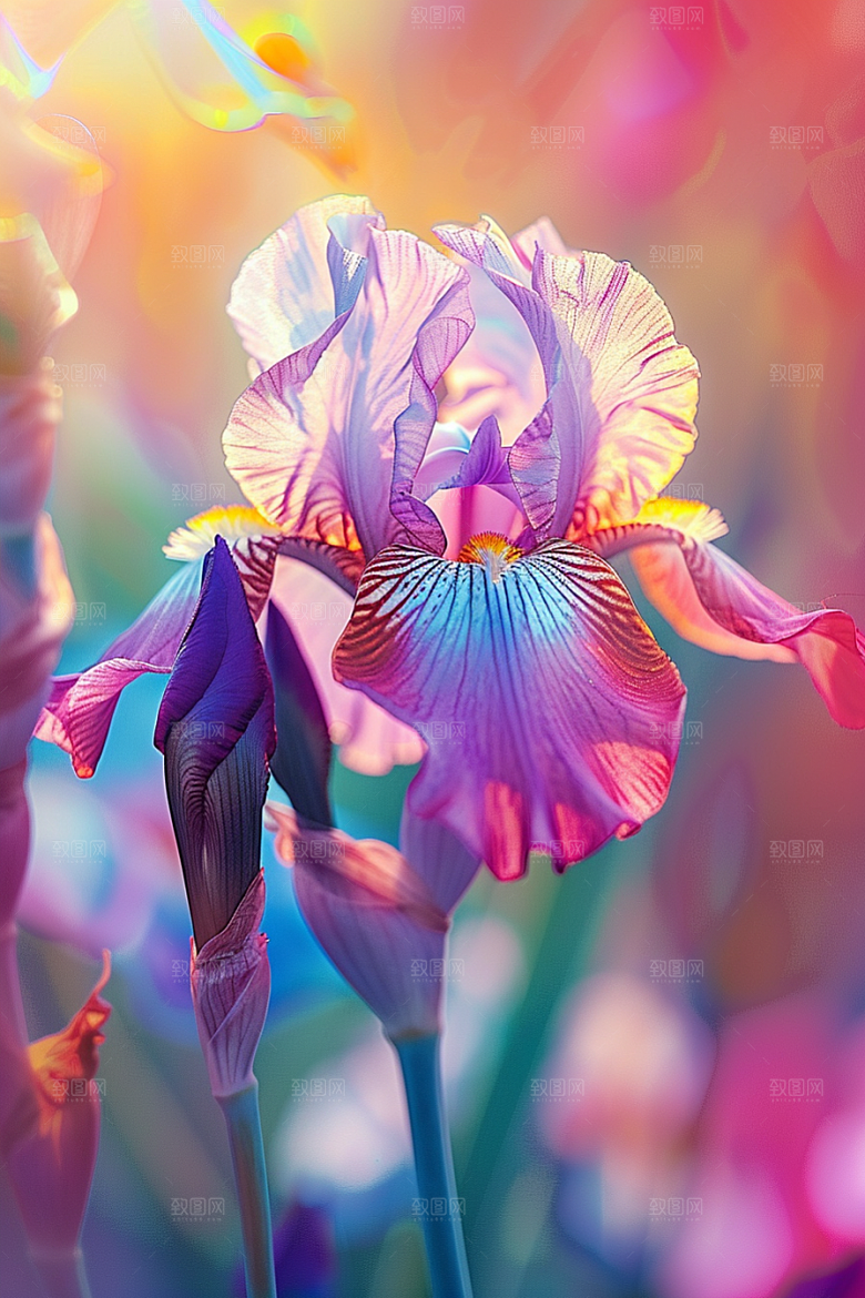 鸢尾花花卉高清素材