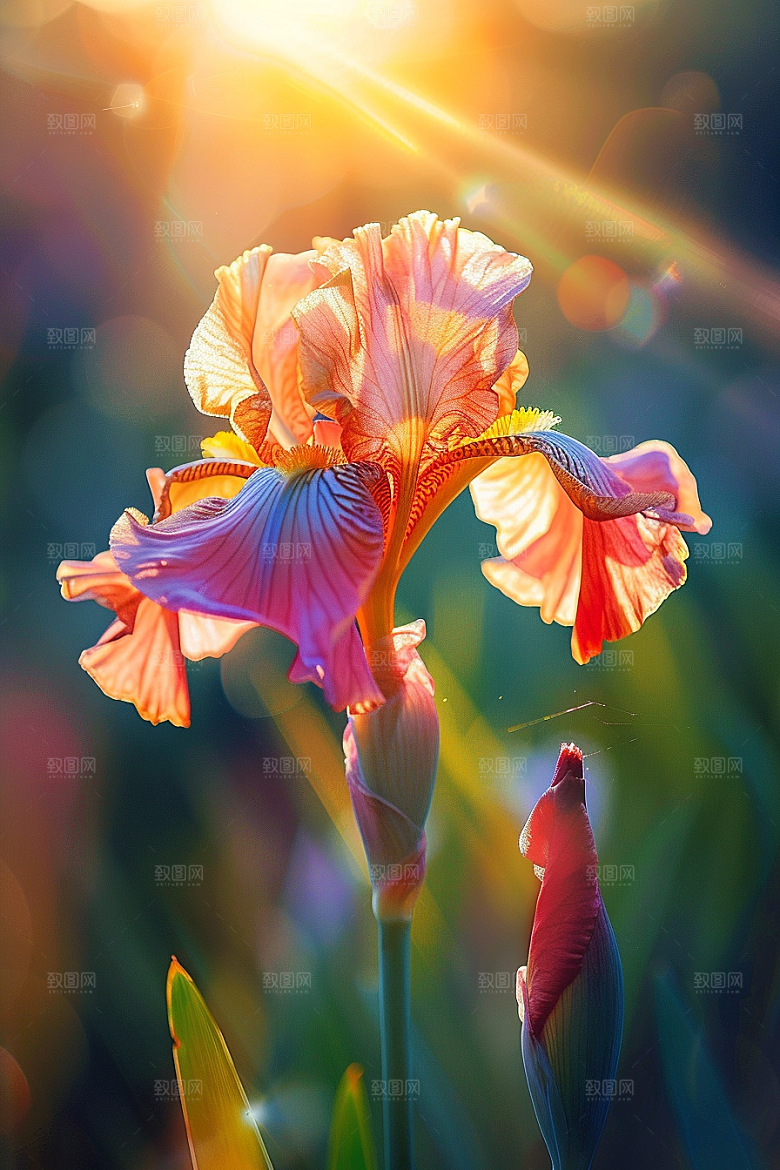 鸢尾花花朵花卉素材