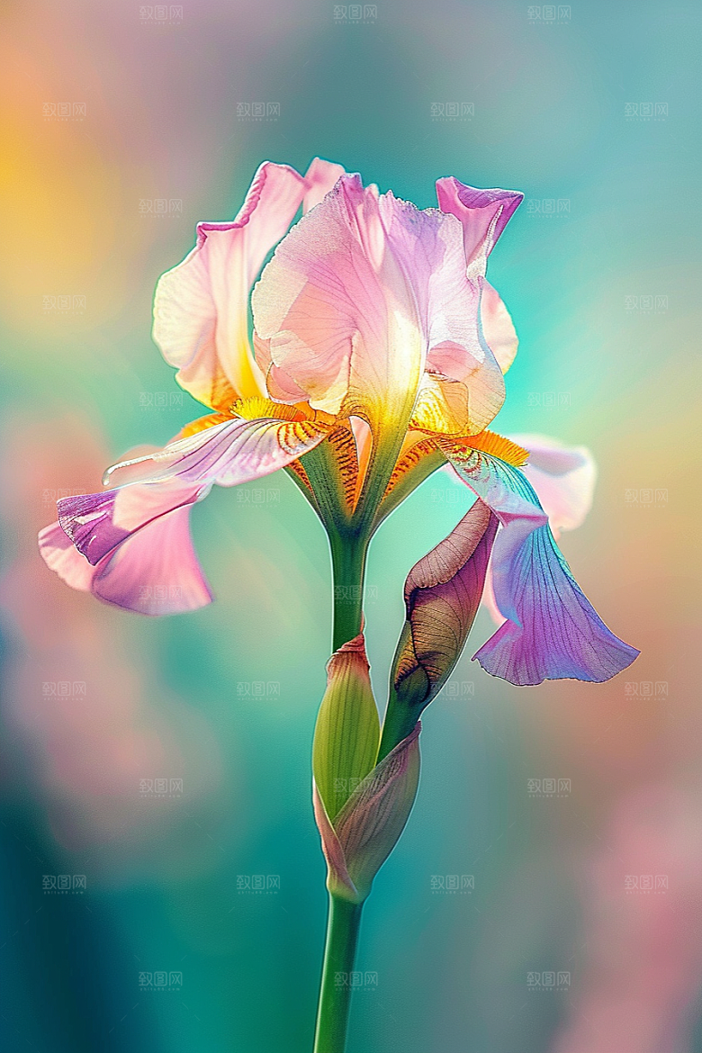鸢尾花花卉唯美素材