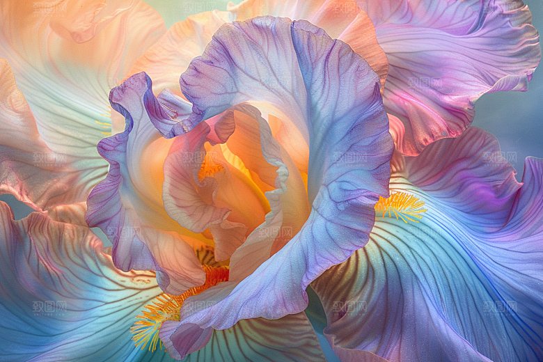 鸢尾花花朵唯美素材
