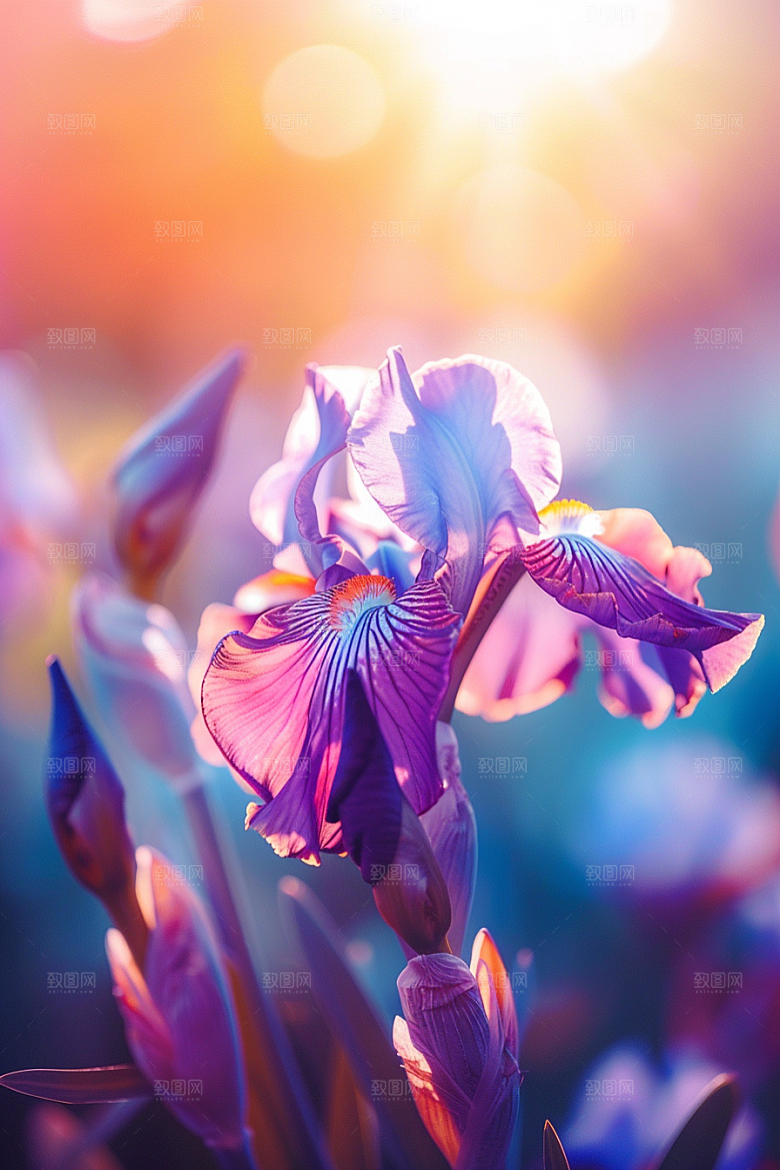 鸢尾花高清浪漫素材