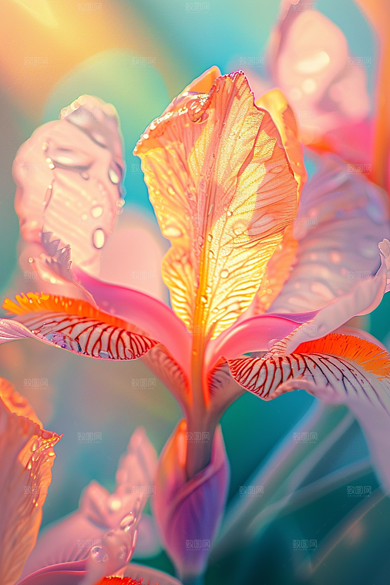鸢尾花花卉唯美素材