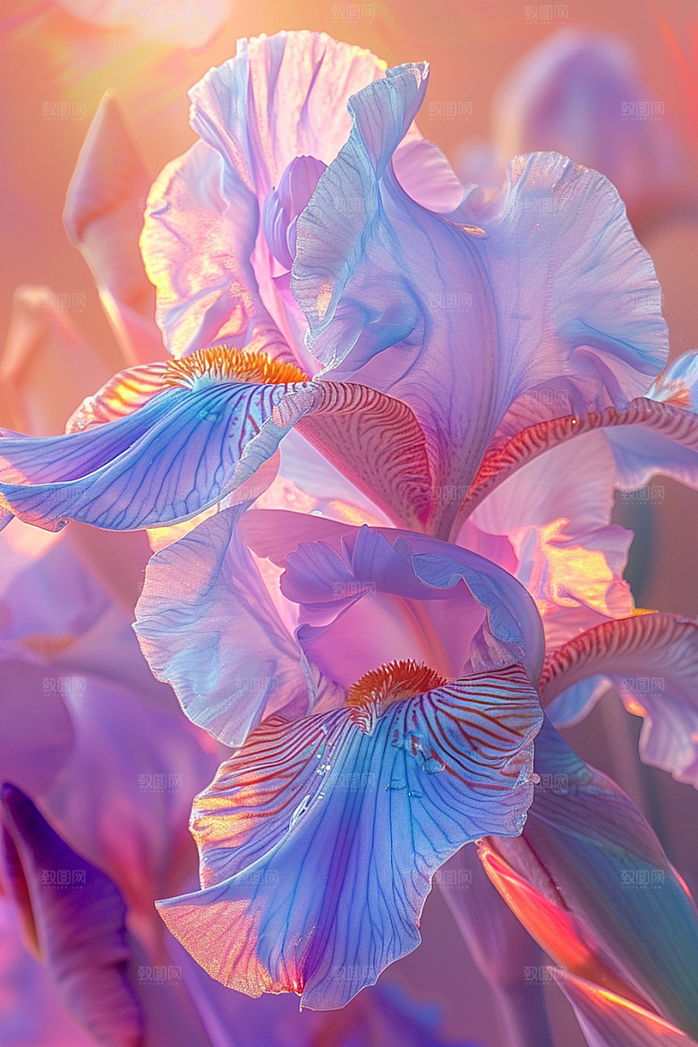 鸢尾花植物花朵素材