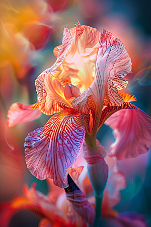 鸢尾花唯美浪漫素材