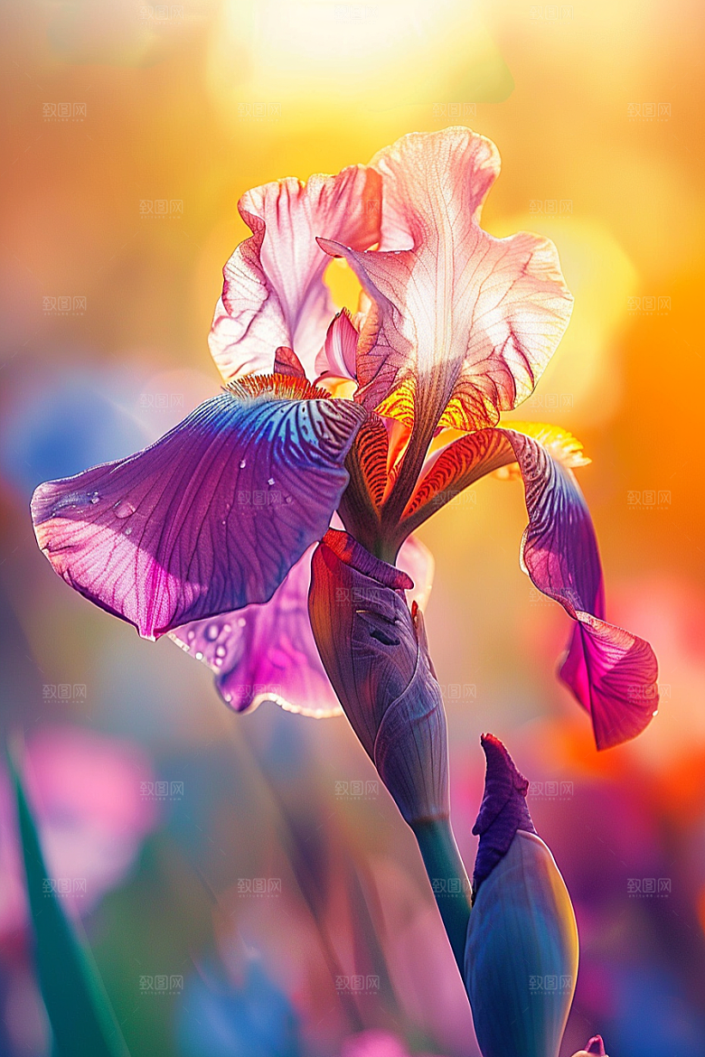 鸢尾花植物高清素材