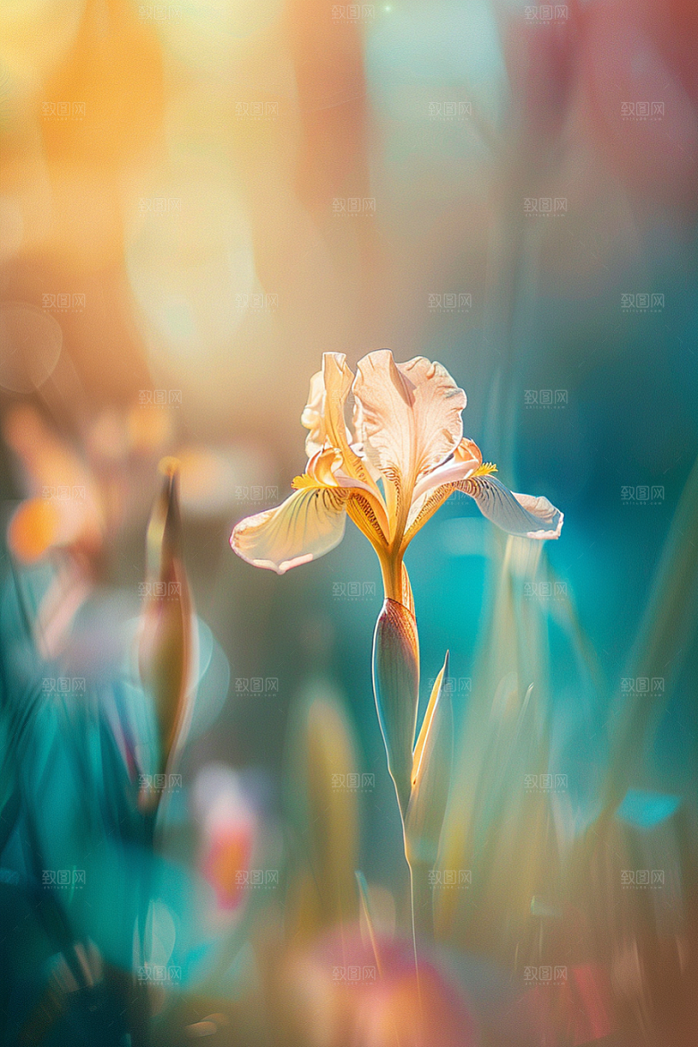 鸢尾花花卉自然素材