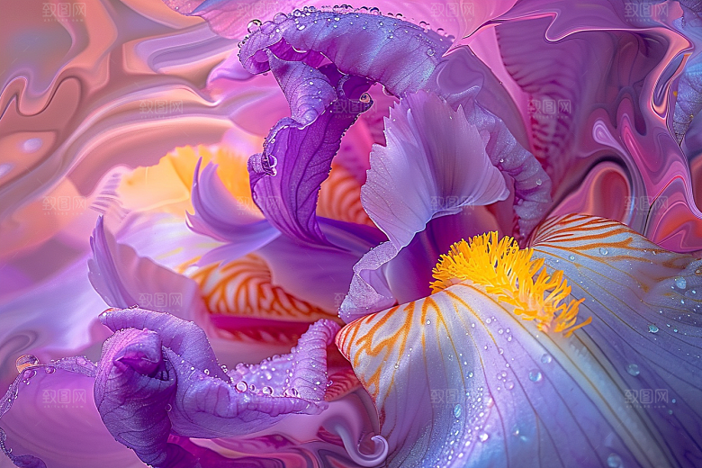 鸢尾花花朵高清素材