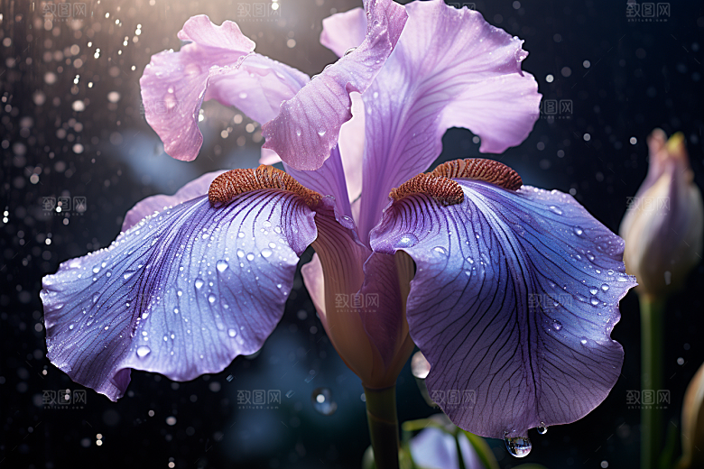 鸢尾花花朵浪漫素材