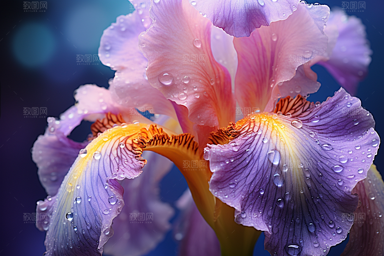 鸢尾花浪漫花卉素材