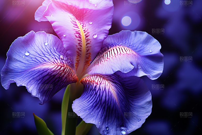 鸢尾花高清紫色素材