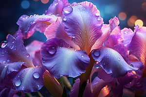 鸢尾花花朵自然素材