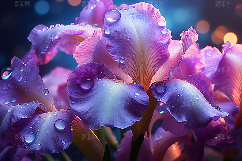 鸢尾花花朵自然素材