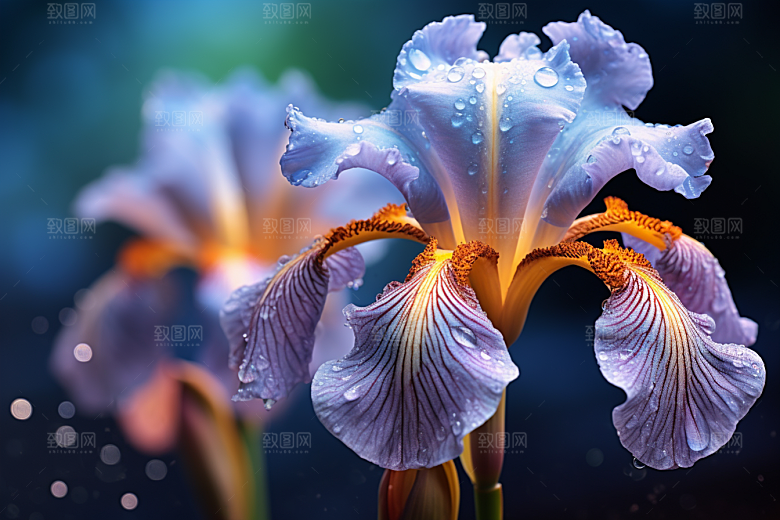 鸢尾花花卉浪漫素材