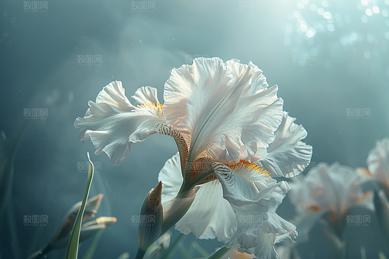 鸢尾花特写花卉素材