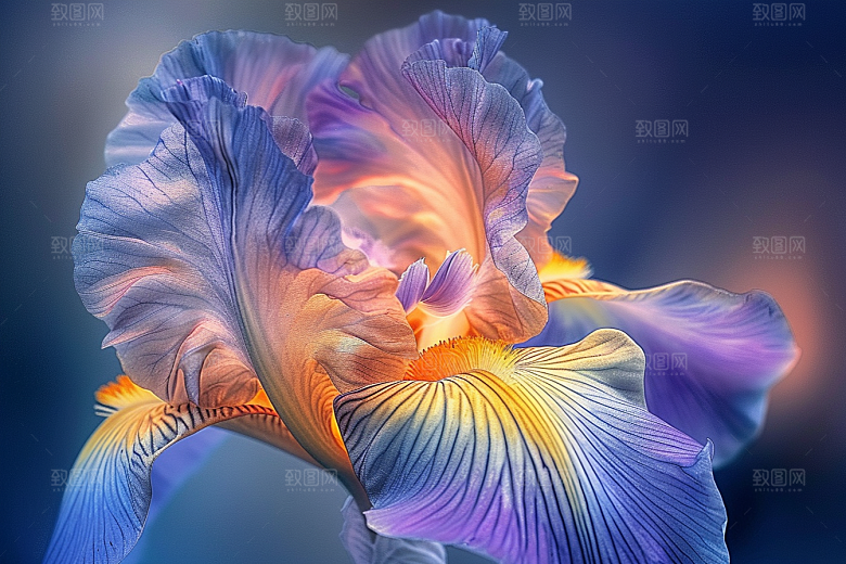 鸢尾花浪漫高清素材