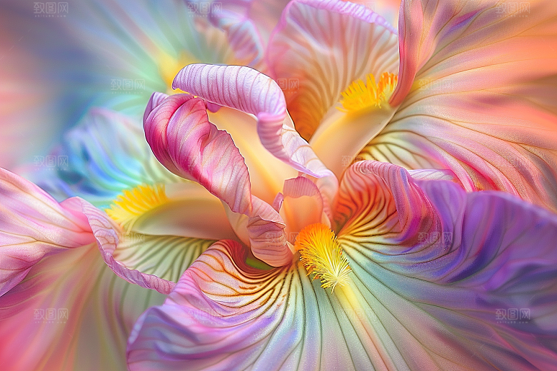 鸢尾花植物特写素材