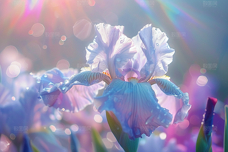 鸢尾花唯美花卉素材
