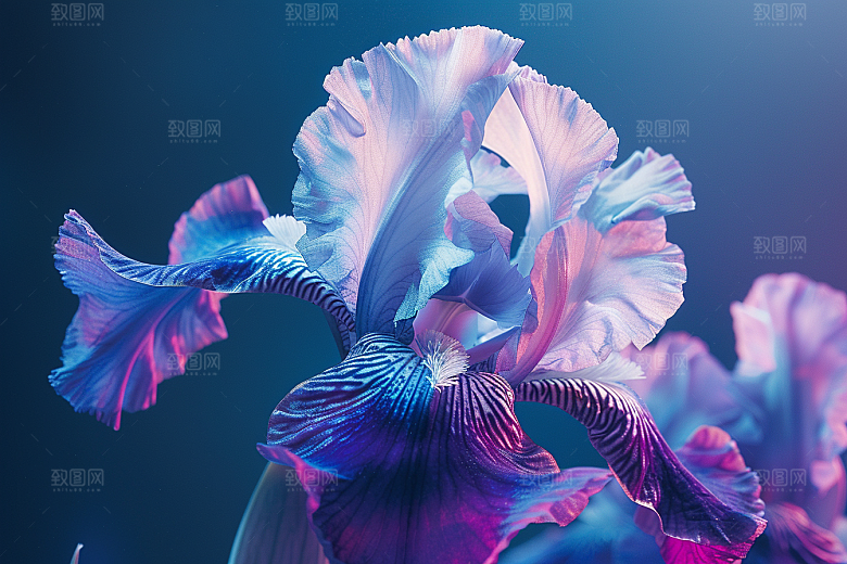 鸢尾花高清特写素材