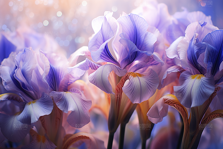 鸢尾花唯美花朵素材