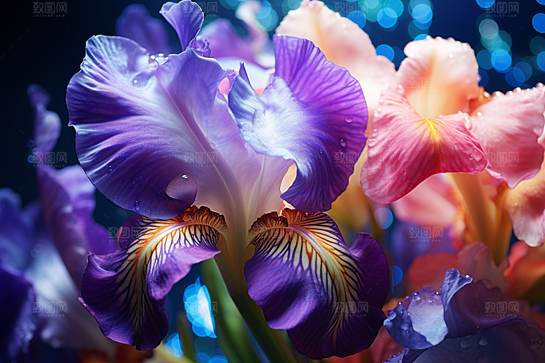 鸢尾花花朵高清素材