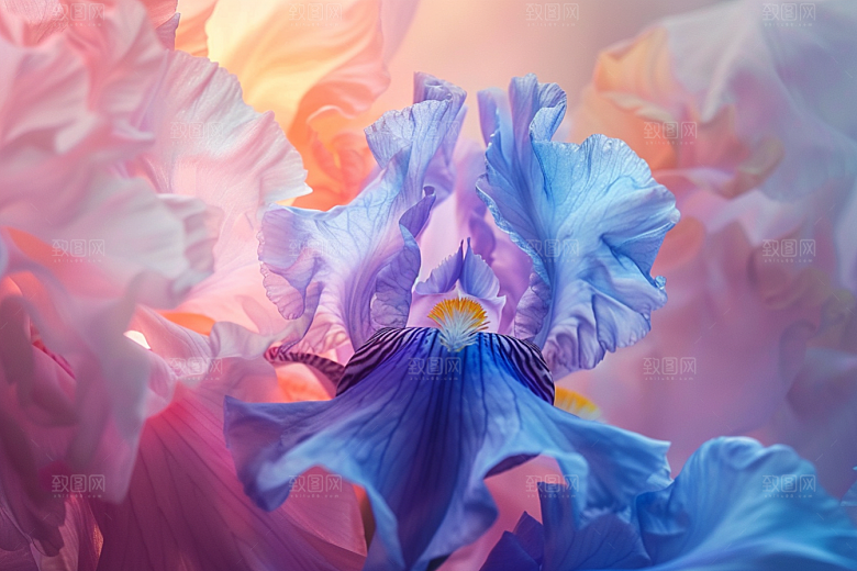 鸢尾花唯美花卉素材