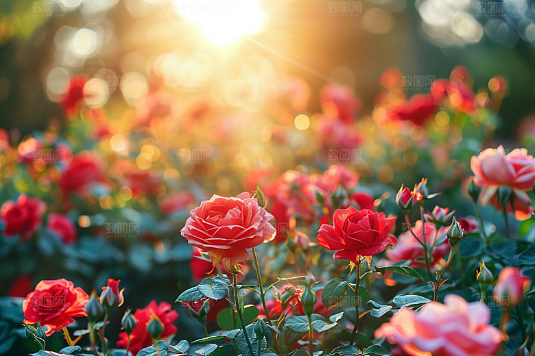 月季花唯美花卉素材