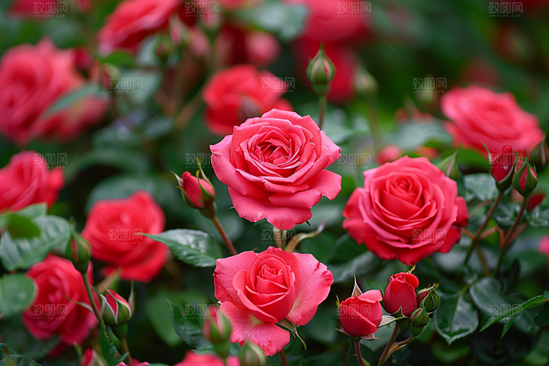 月季花玫瑰彩色素材