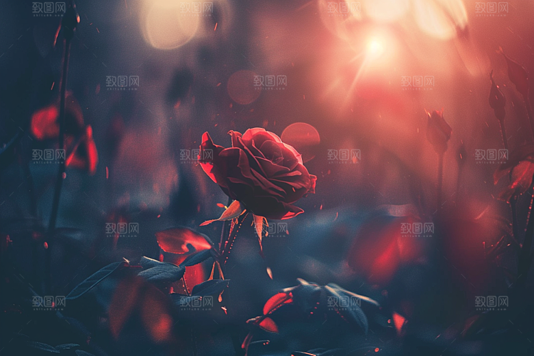 月季花藤月花朵素材