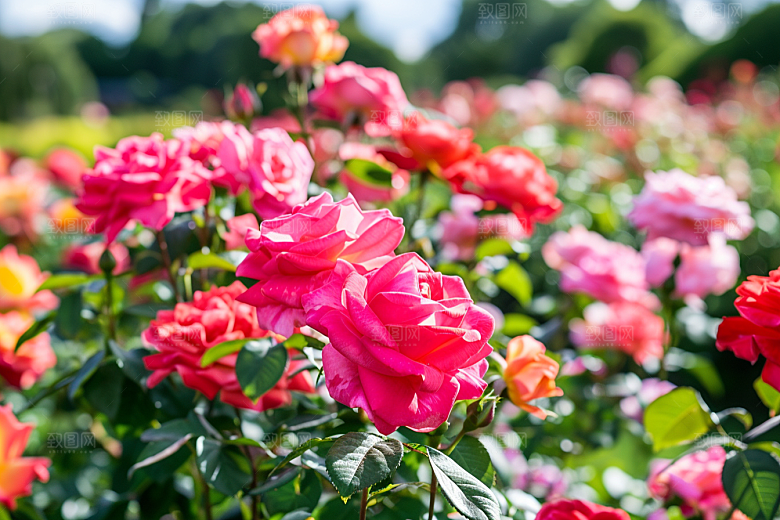 月季花藤月唯美素材