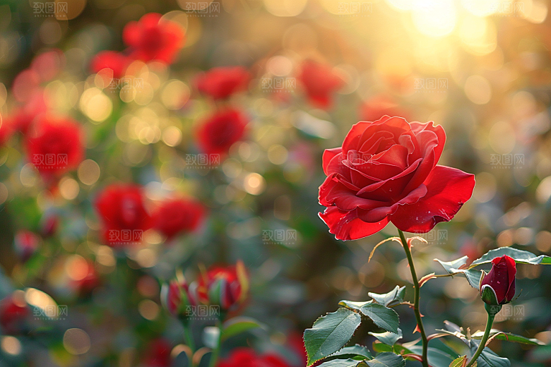 月季花唯美欧月素材