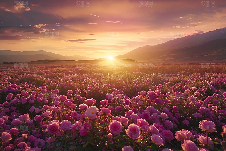 月季花唯美花卉素材