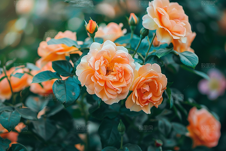 月季花玫瑰唯美素材