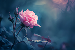 月季花彩色唯美素材