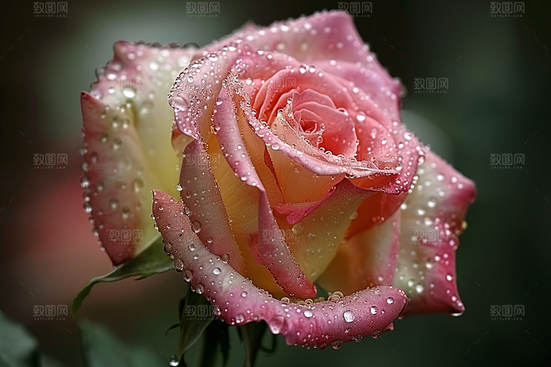 月季花唯美藤月素材