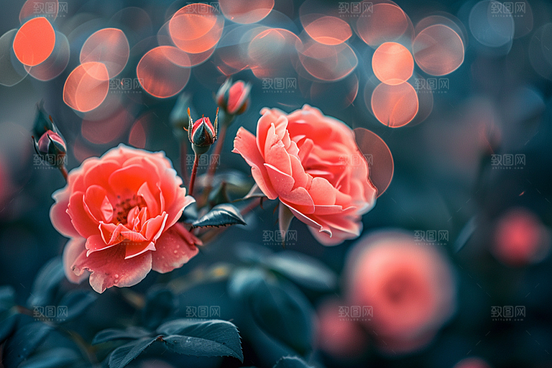 月季花唯美玫瑰素材