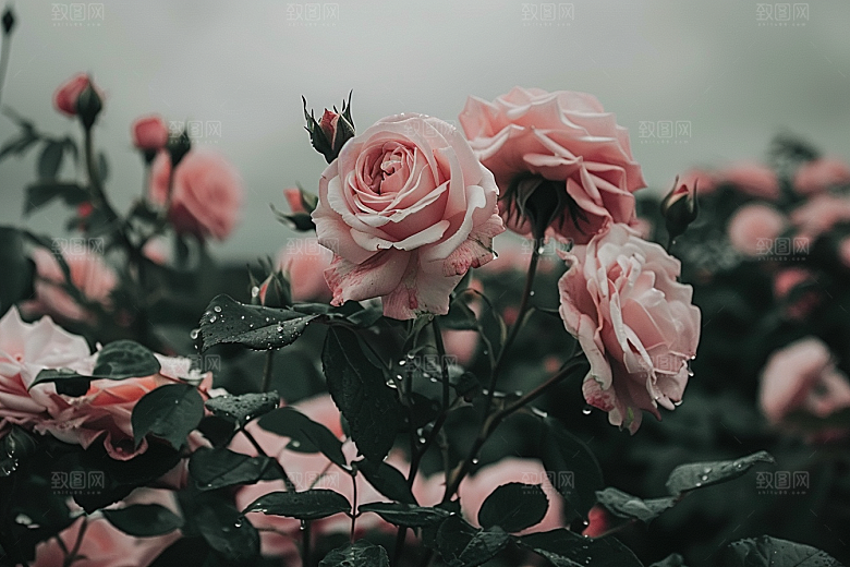 月季花花卉欧月素材