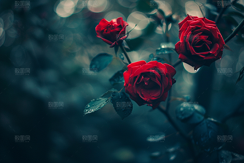 月季花唯美玫瑰素材