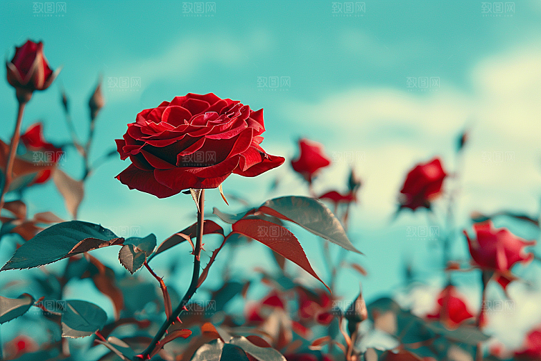 月季花高清彩色素材
