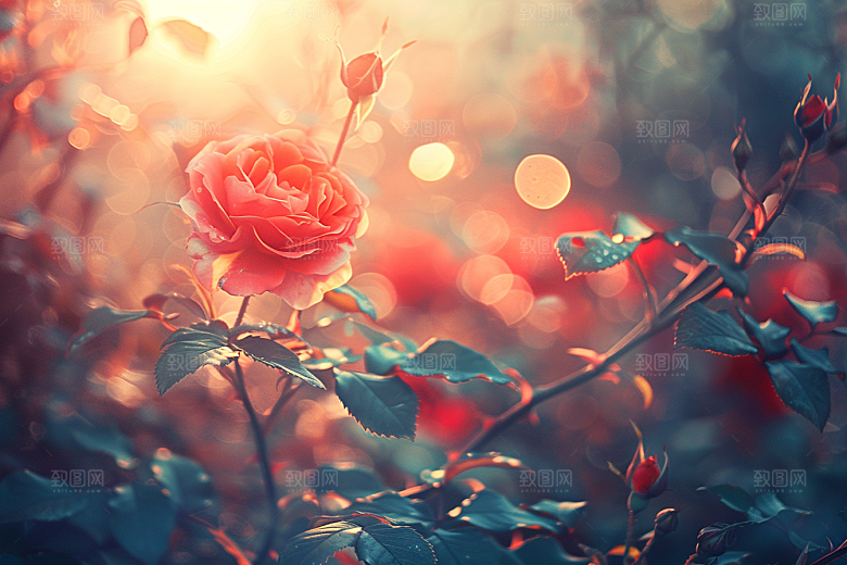 月季花花朵藤月素材