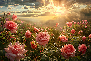 月季花蔷薇花朵素材