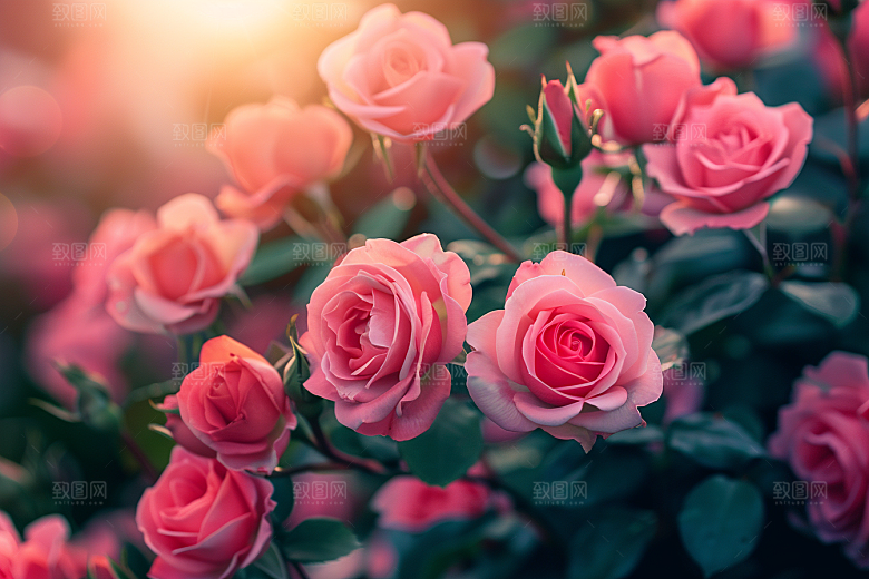 月季花唯美玫瑰素材