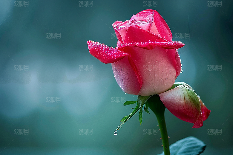 月季花彩色藤月素材