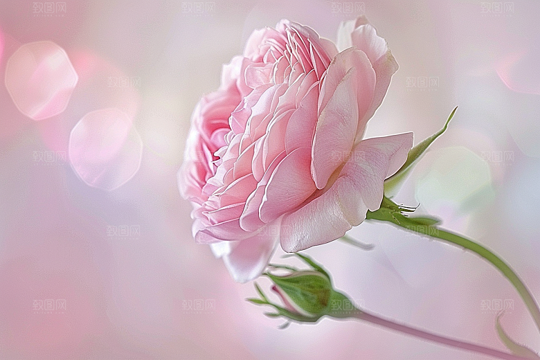 月季花彩色欧月素材