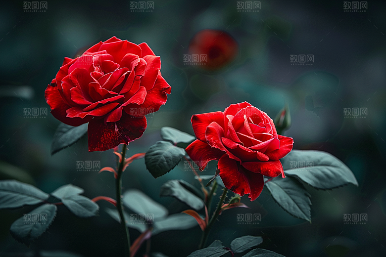 月季花植物唯美素材