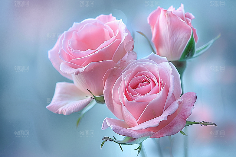 月季花唯美花卉素材