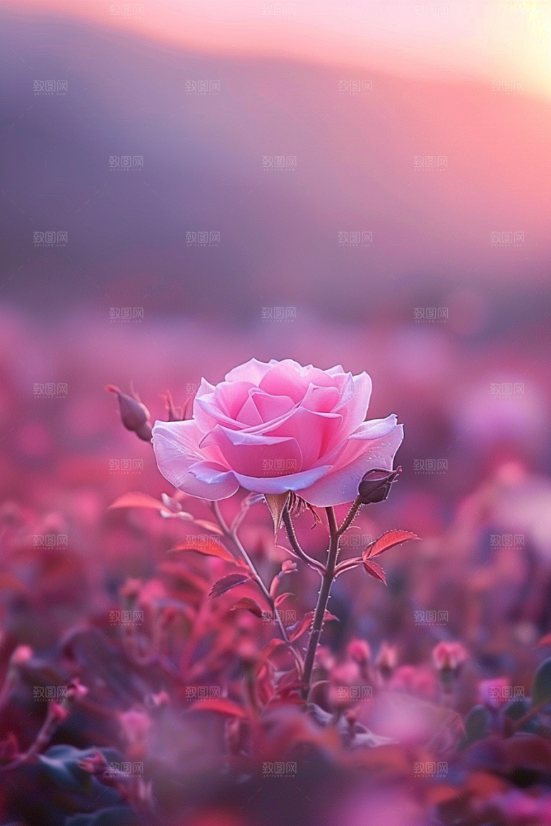 月季花蔷薇藤月素材