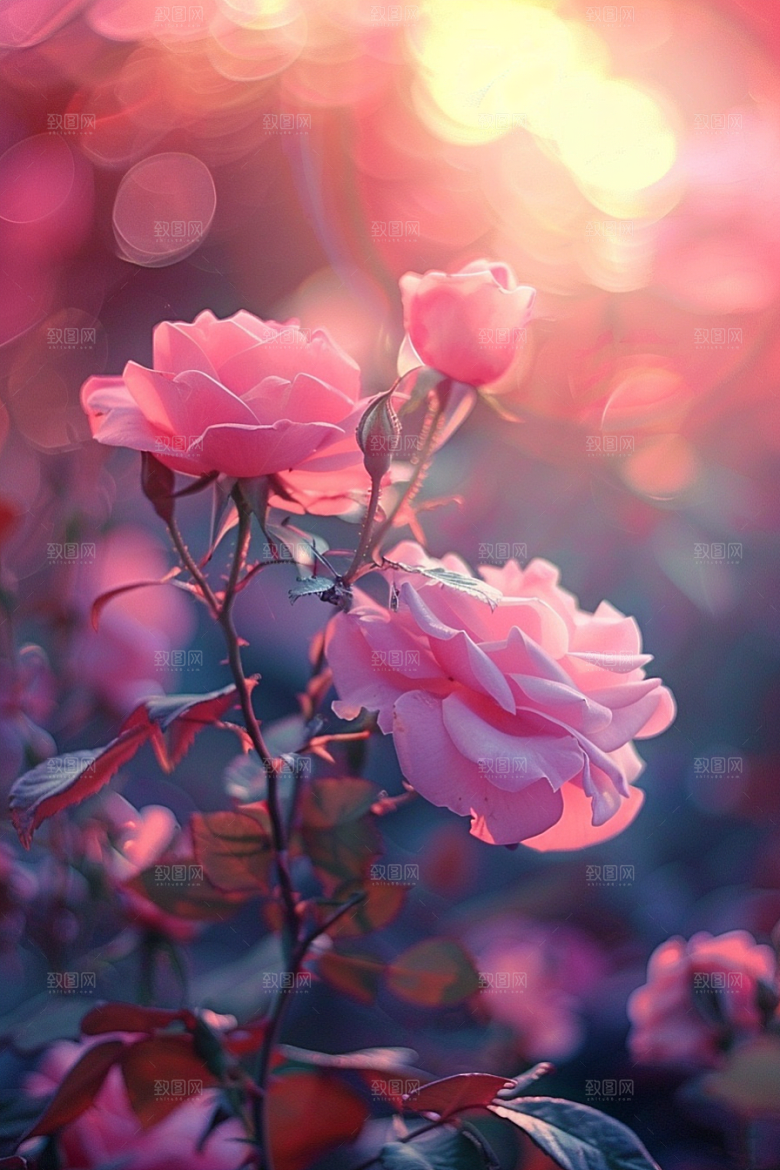 月季花花卉蔷薇素材