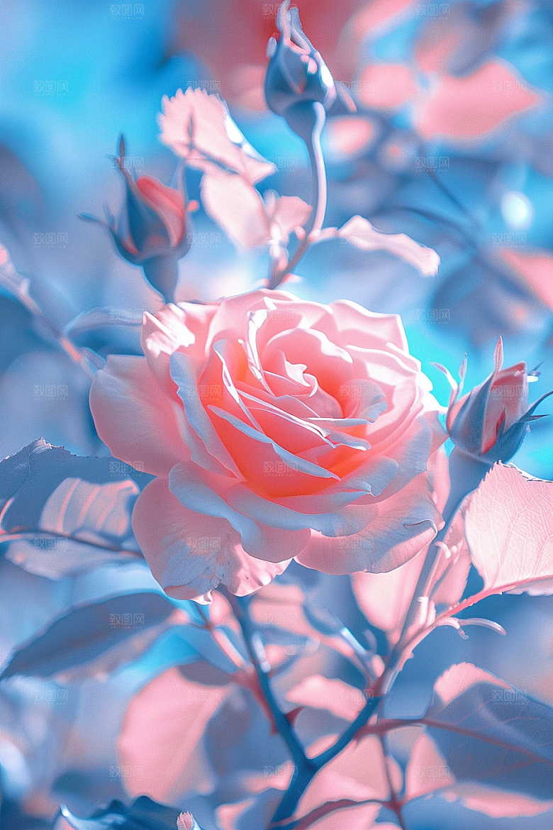 月季花欧月蔷薇素材
