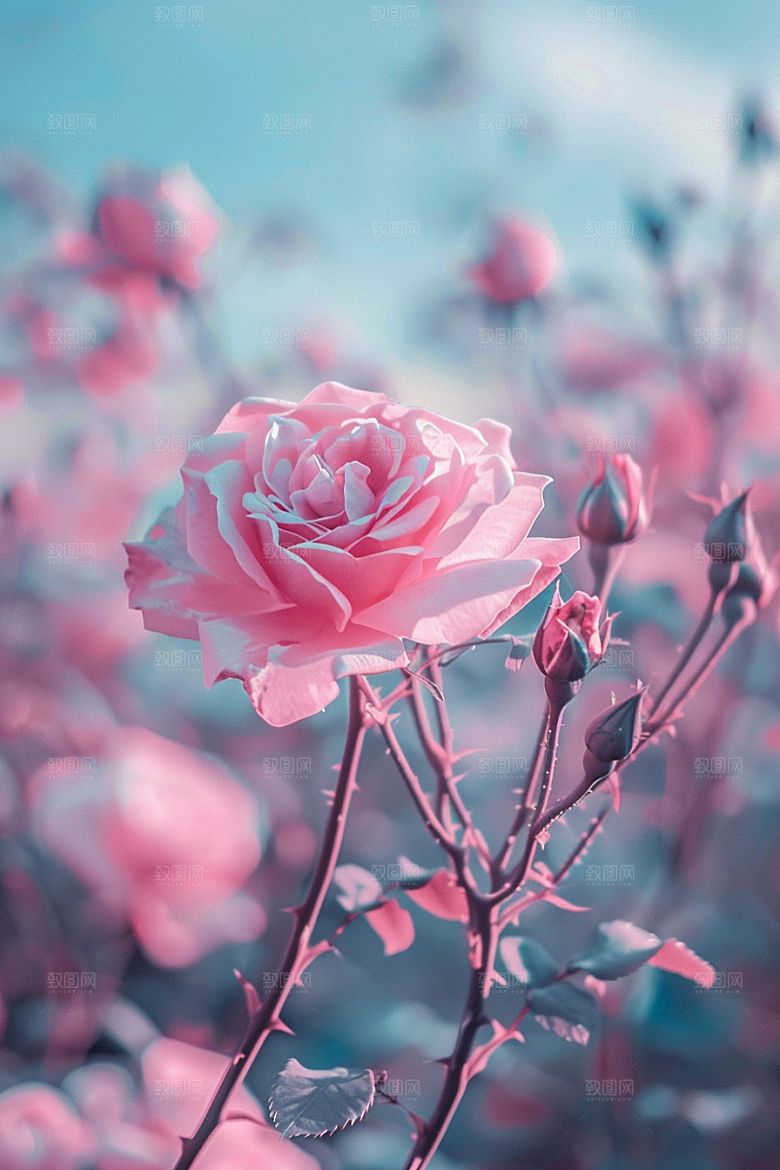 月季花欧月藤月素材